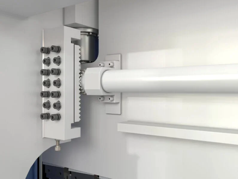 Gear and rack synchronization