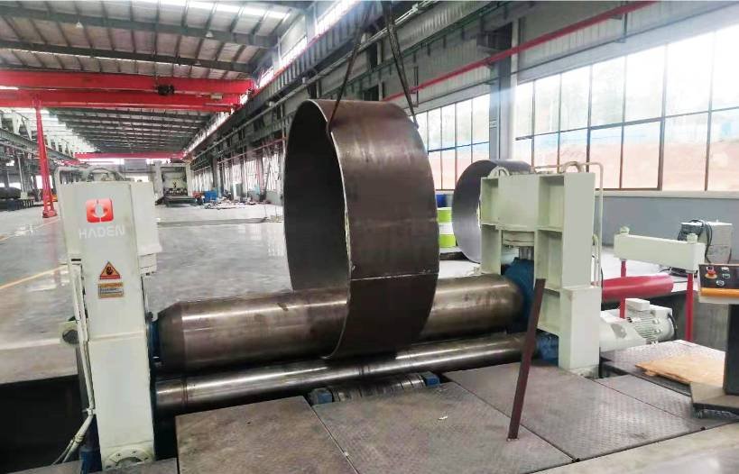 W11S (NC/CNC) upper-roll universal 3-roll plate rolling machine